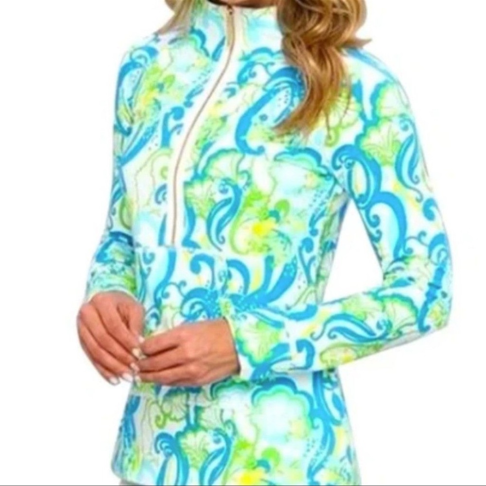 Lilly Pulitzer Skipper Popover VGUC Crystal Coast Size Medium